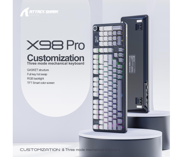 Attack Shark X98PRO Wireless Full-size layout gradient - 1472698 - zdjęcie 12